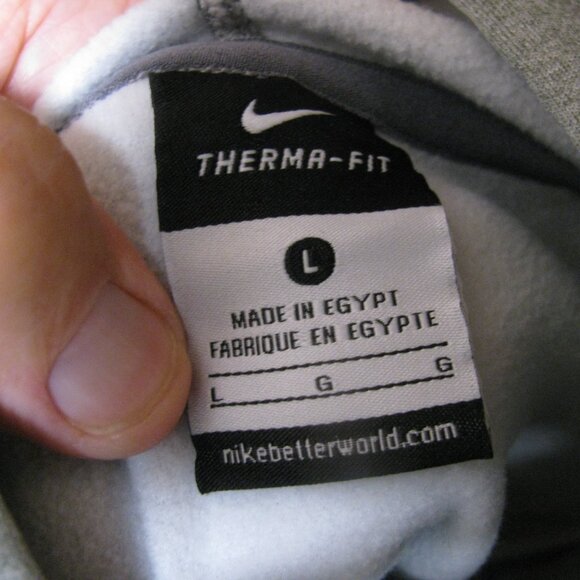 KC KANSAS CITY CHIEFS PROPERTY OF GREY  HOODIE NIKE SIZE L LOWEST PRICE PERFECT - Picture 9 of 9